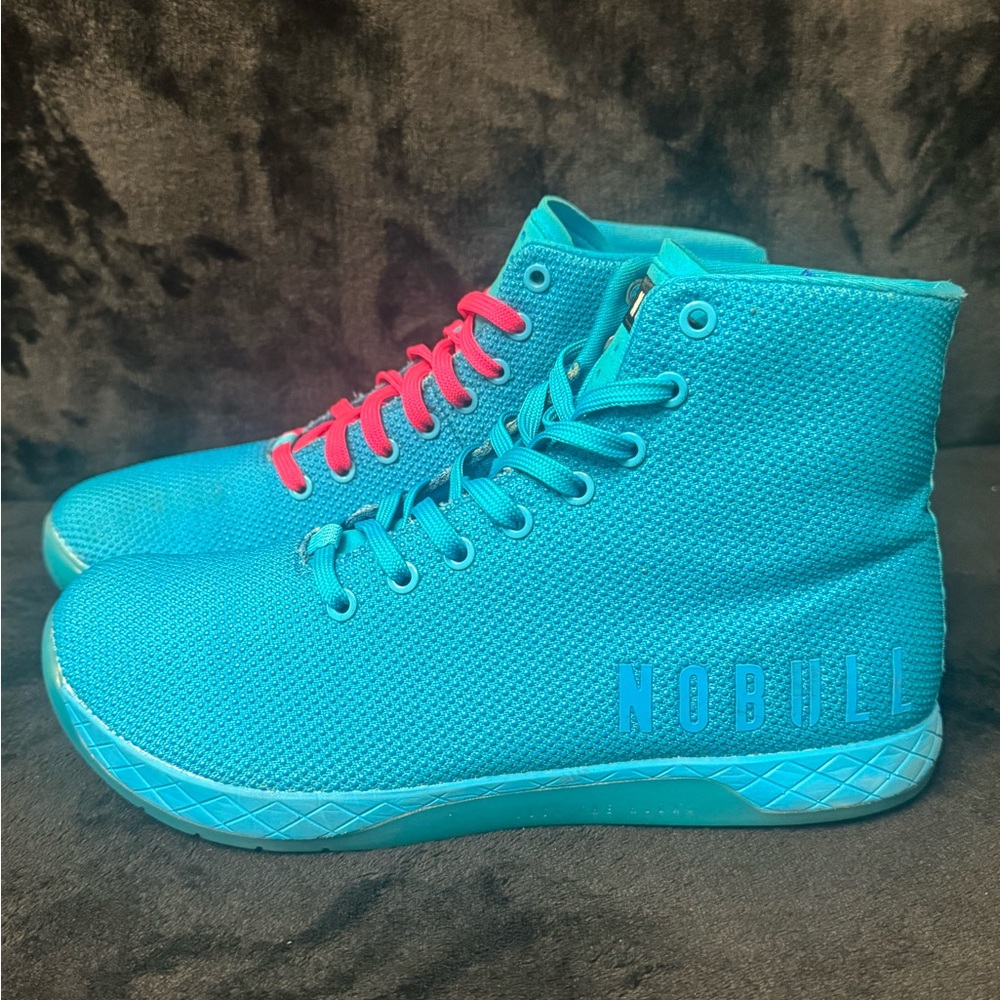 NoBull High Top Turquoise Super Fabric CrossFit Trainer Women’s 12 Men’s 10.5